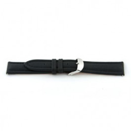 Klockarmband Universell I170 Läder Svart 24mm