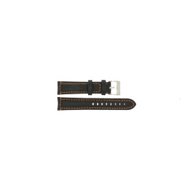 Klockarmband Universell 394.01.12 Läder Svart 20mm
