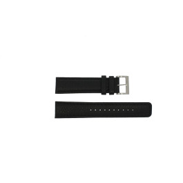Seiko klockarmband 4KR9JZ / SGEC63P1 / 7N42-0CW0/ SNA741P2 Läder Svart 22mm + sömmar svart