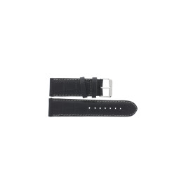 Klockarmband Universell 61324.10.24 Läder Svart 24mm