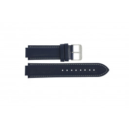 Klockarmband Nautica A15663G Läder Blå 16mm