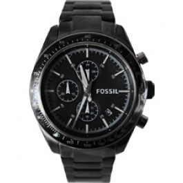 Klockarmband Fossil BQ2067 Rostfritt stål Svart 22mm