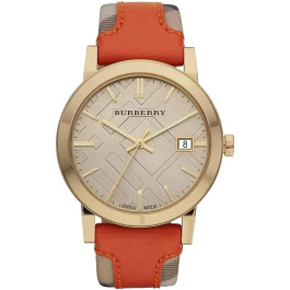 Klockarmband Burberry BU9016 Läder/Plastic Polykromi 20mm