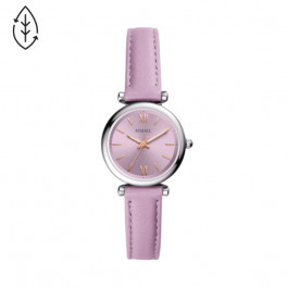 Klockarmband Fossil ES5102 Läder Lila 10mm