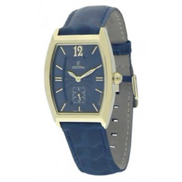 Klockarmband Festina F16026-3 Läder Blå 18mm