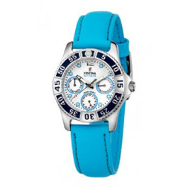 Klockarmband Festina F16039-1 Läder Blå 18mm