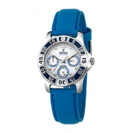 Klockarmband Festina F16039-4 Läder Blå 18mm