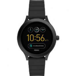 Klockarmband Fossil FTW6009 Silikon Svart 18mm