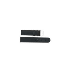 Klockarmband Universell G113Z Läder Svart 20mm