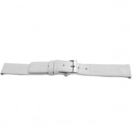 Klockarmband Universell J520 Läder Vit 26mm