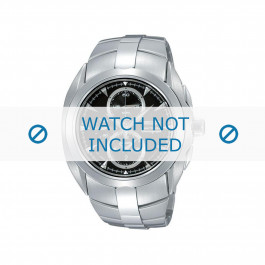 Klockarmband Seiko 7T62-0JA0 01B / SNAC15P1 Stål 20mm