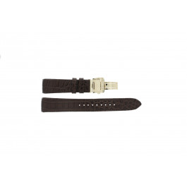 Klockarmband Seiko 5D88-0AA0 / SRX004P1 / 4A072JL / 4A071KL Krokodil läder Brun 21mm