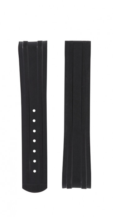 Klockarmband Omega 032CVZ015752 Gummi Svart 20mm