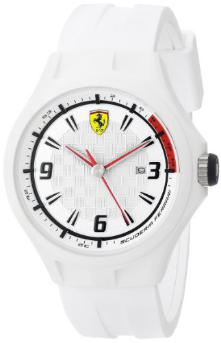 Klockarmband Ferrari SF101.1 / 0830003 / SF689309000 Gummi Vit 22mm