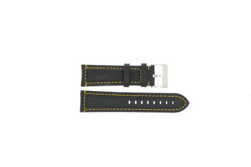 Klockarmband Universell 394.01.10 Läder Svart 22mm