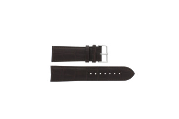 Klockarmband 805.02.24 Läder Mörk brun 24mm + sömmar brun