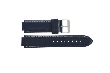 Klockarmband Nautica A15663G Läder Blå 16mm