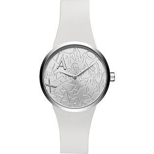 Klockarmband Armani Exchange AX4505 Läder Vit 22mm