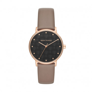 Klockarmband AX5553 Läder Taupe 18mm