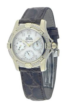 Klockarmband Festina F16023-1 Läder Brun 18mm