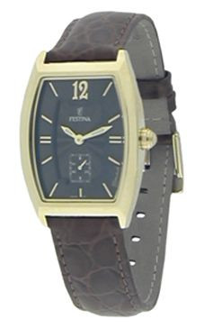 Klockarmband Festina F16026-4 Läder Brun 18mm