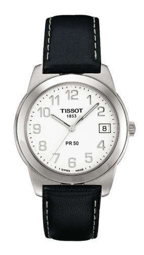 Klockarmband Tissot T34142114A / T600013139 Läder Svart 18mm