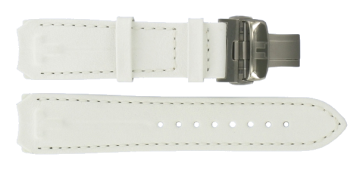 Klockarmband Tissot T33785885A / T600029221 / T610029222 /XS Läder Vit 20mm