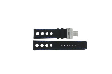 Klockarmband Tissot T600041480 Läder Svart 22mm