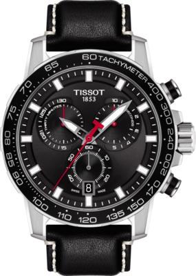 Klockarmband Tissot T1256171605100 / T600044982 Läder Svart 22mm