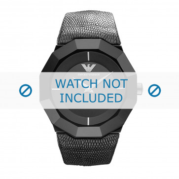 Armani klockarmband AR7309 Läder Svart 26mm