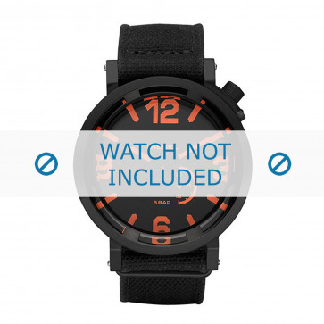 Klockarmband Diesel DZ1471 Textil Svart 24mm