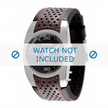 Diesel klockarmband DZ4014 Läder Brun + sömmar brun