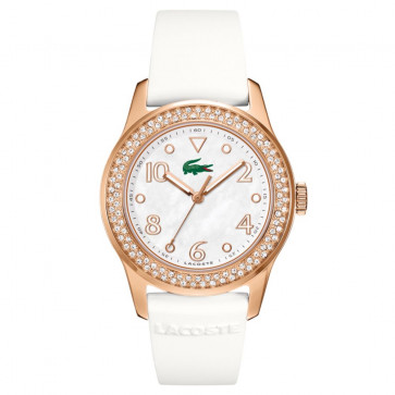 Lacoste klockarmband 2000648 / LC-11-3-34-2256S Gummi Vit 20mm