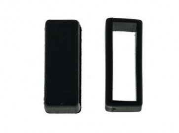 Watch strap keeper rubber black 16mm