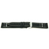 Klockarmband Universell I165 Pilots Läder Svart 24mm