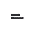 Klockarmband Universell JD009.01 Silikon Svart 18mm