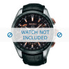 Klockarmband Seiko SSE061J1 / 8X53-0AB0 / L0CK016J9 Läder Svart 22mm