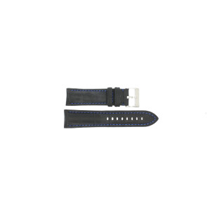 Klockarmband Universell 395.01.05 Läder Svart 22mm