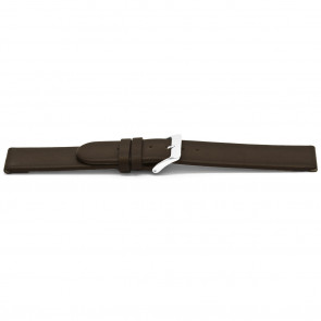 Klockarmband Universell E403 Läder Brun 16mm