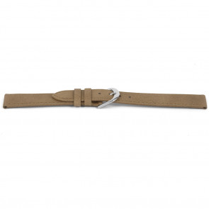 Klockarmband Universell E452 Läder Beige 16mm