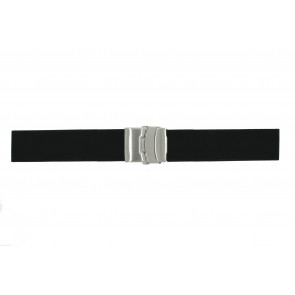 Klockarmband Universell 78050.22 Gummi Svart 22mm