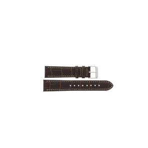 Klockarmband Universell 808.02.20 Läder Mörk brun 20mm