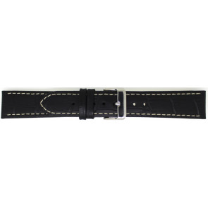 Klockarmband Universell 808.01.20 Läder Svart 20mm