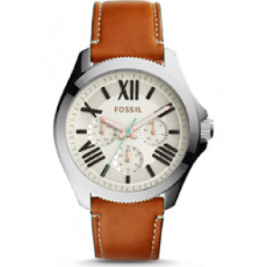 Klockarmband Fossil AM4638 Läder Apelsin 20mm