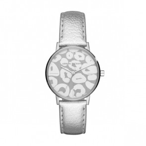 Klockarmband Armani Exchange AX5539 Läder Grå 18mm