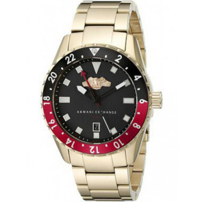 Klockarmband Armani Exchange AX7007 Gold Stål Guldpläterad 22mm