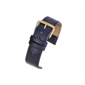 Klockarmband Universell X103SBL Läder Blå 20mm