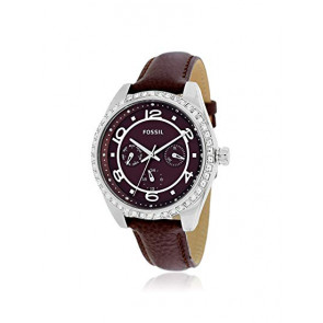 Klockarmband Fossil BQ1093 Läder Brun 18mm
