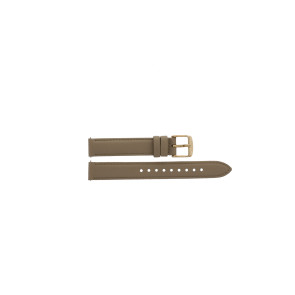 Klockarmband Fossil BQ1576 Läder Beige 14mm