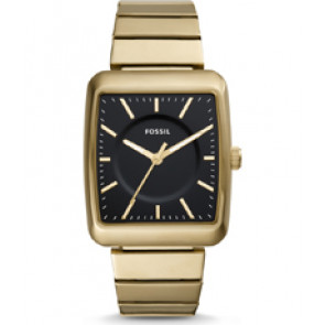 Klockarmband Fossil BQ2353 Rostfritt stål Guldpläterad 20mm